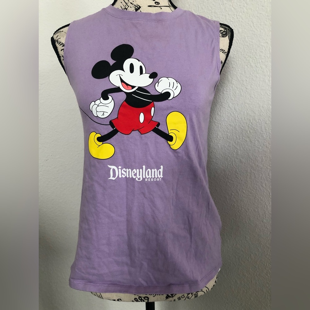 Mickey Mouse Sleeveless Purple Disney Top XS